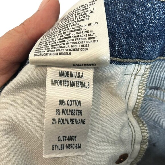 Citizens of Humanity Rocket Crop High Rise Jeans Carmel Blue Women’s Size 25 - Picture 13 of 13